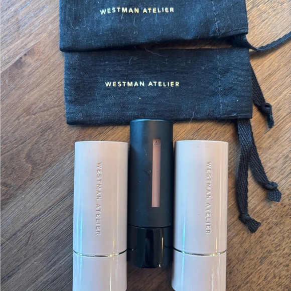 Westman Atelier Lip Suede and squeaky clean lip balm